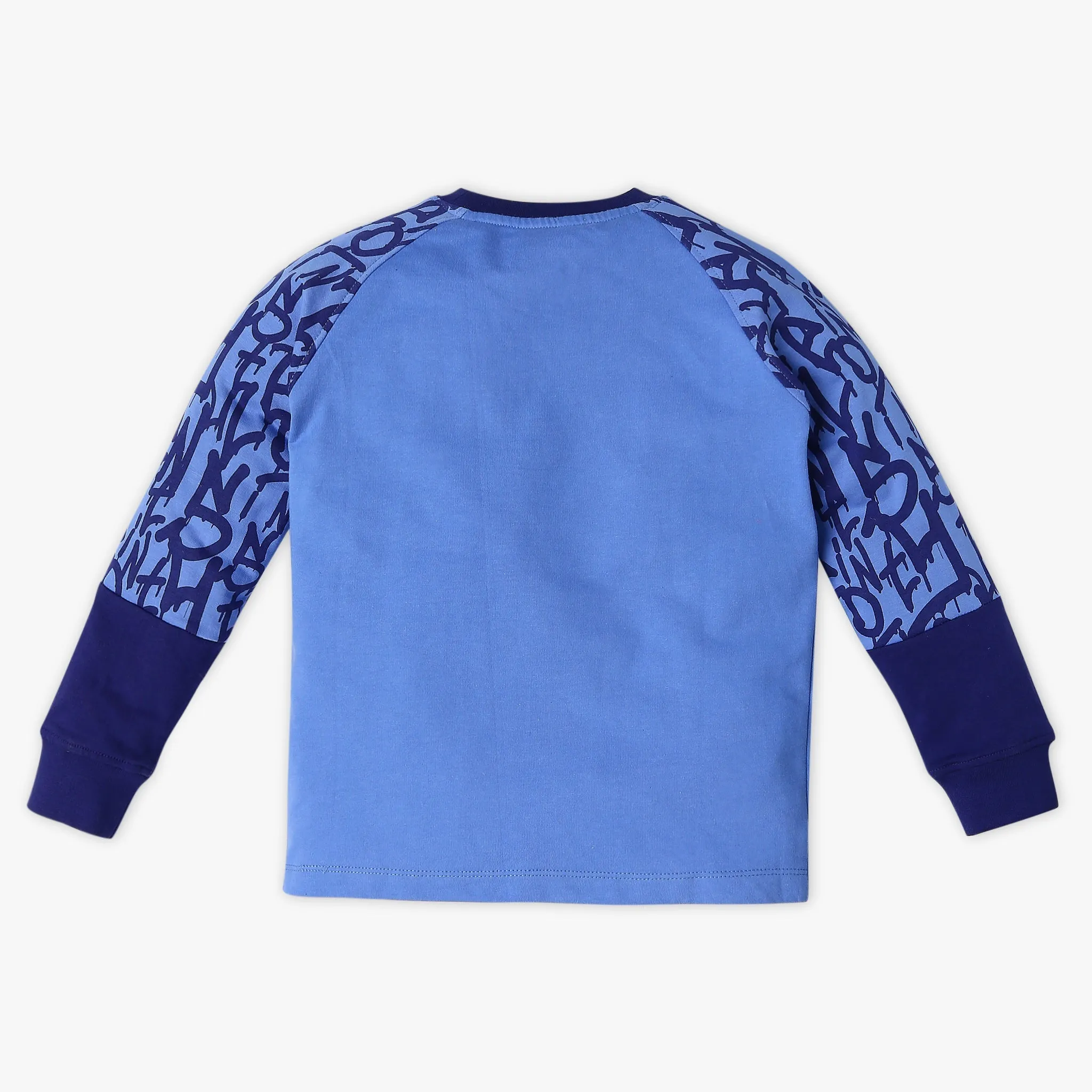 Boy's Regular Fit Printed Sweat Tees