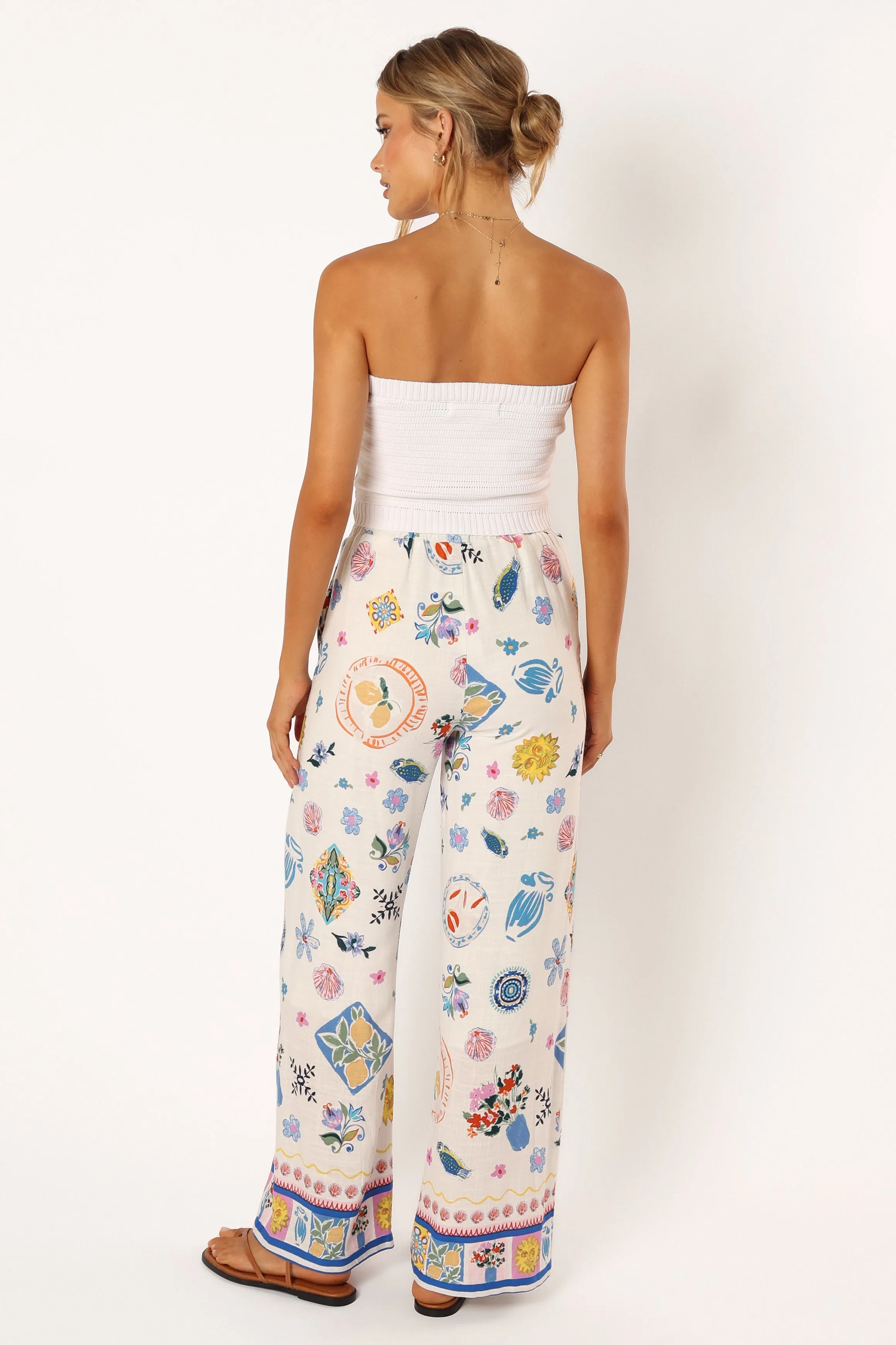 Brady Wide Leg Pant - Portofino