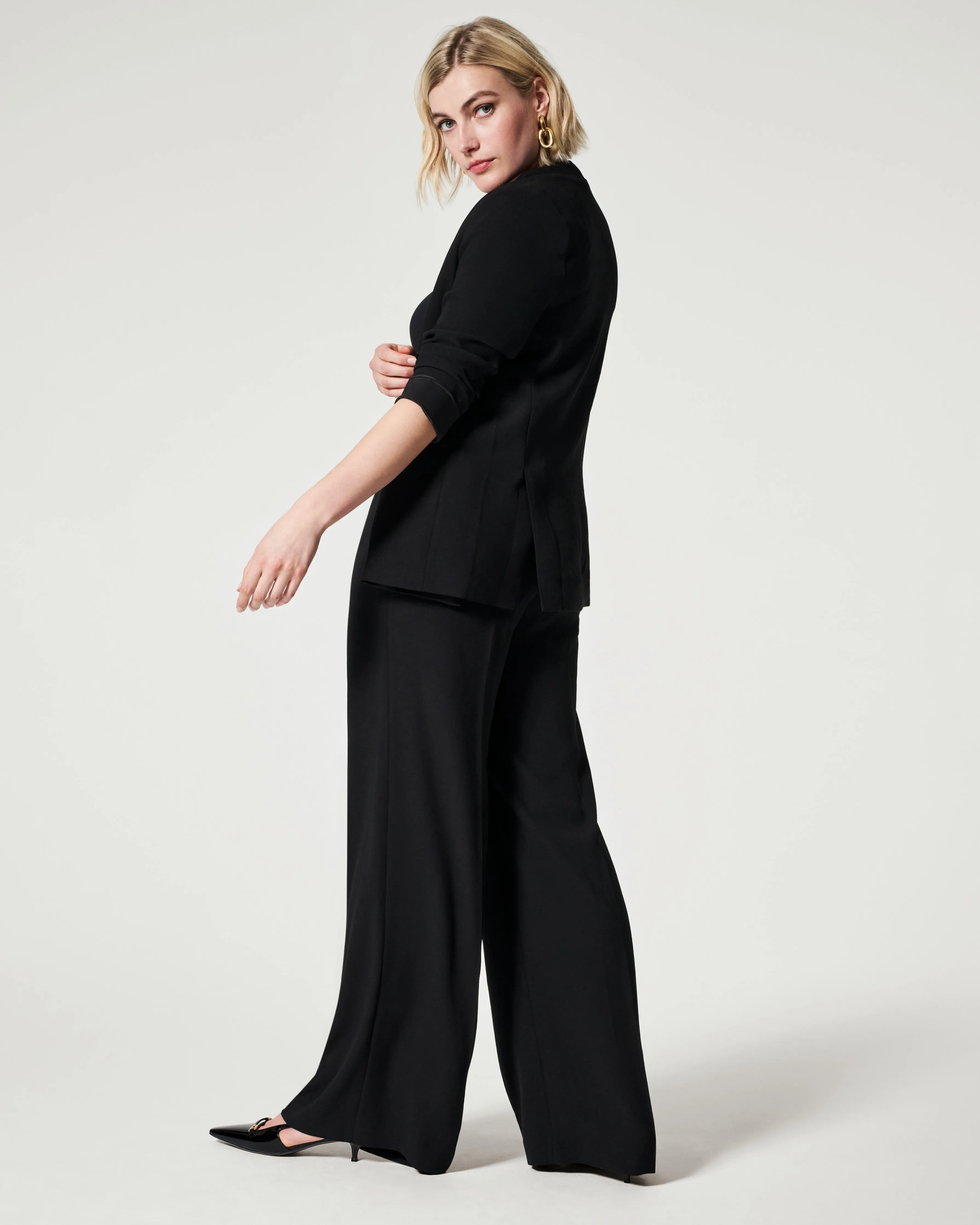 Carefree Crepe Pleated Trouser