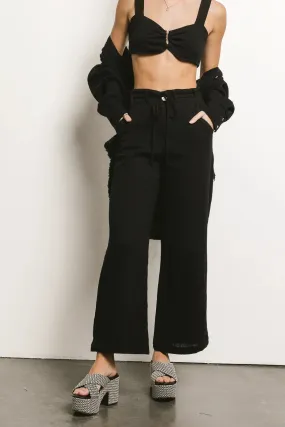 Casey Wide Leg Pants in Black - FINAL SALE