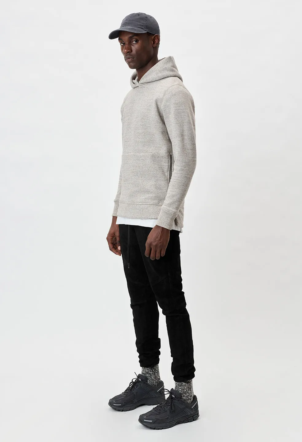 Cashmere Fleece Hooded Villain / Heather Oatmeal