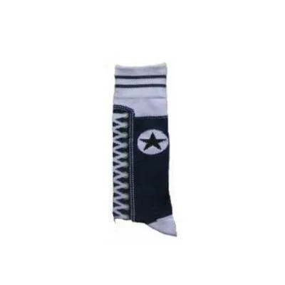 Casual Sneaker Print Socks Men’s Crew Sock