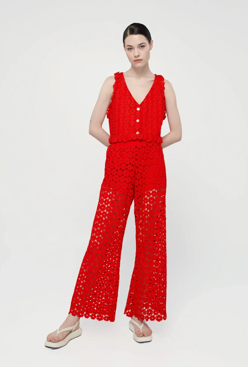 CHRISTIE PANTS RADIANT RED