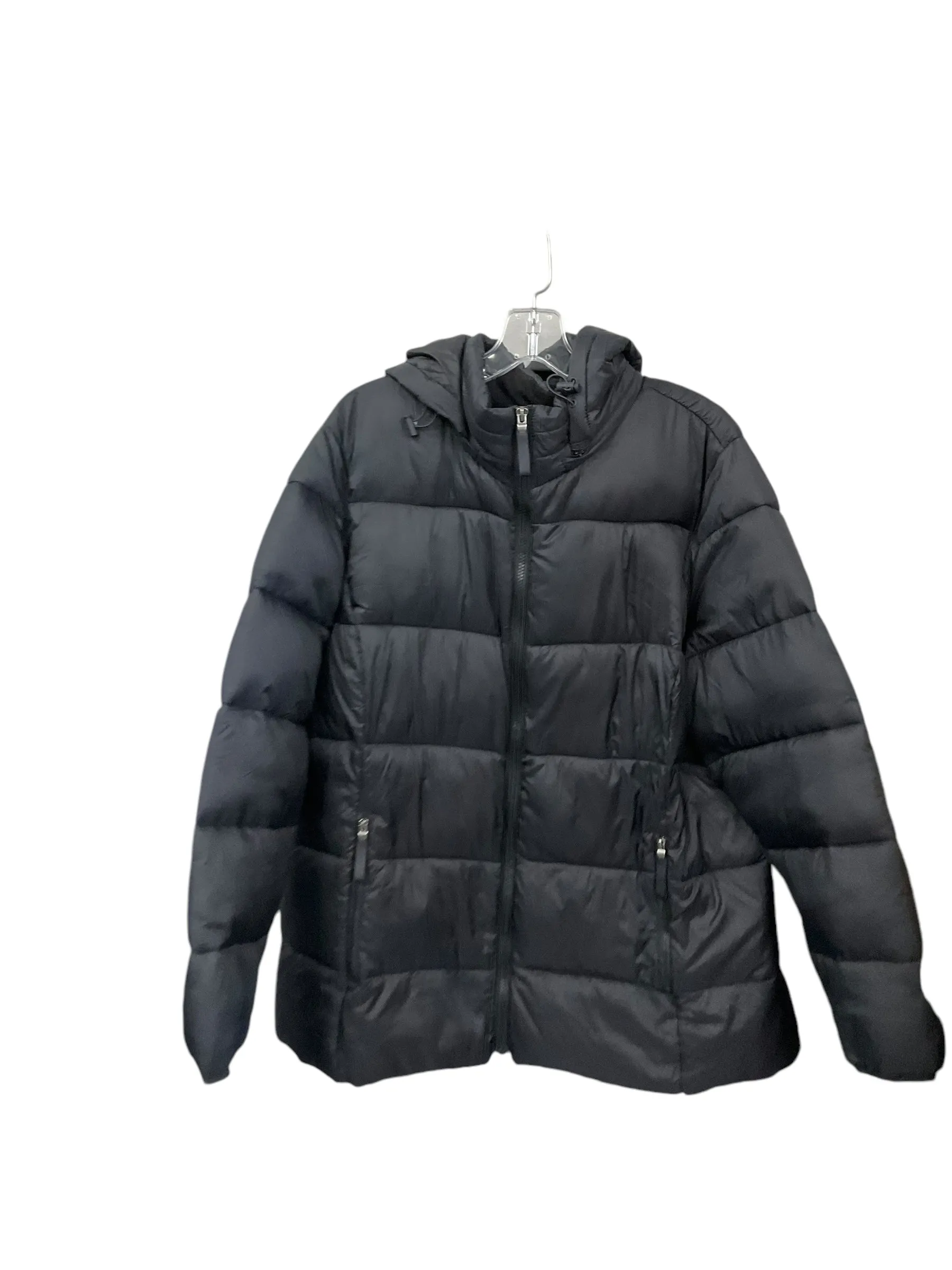 Coat Puffer & Quilted By St Johns Bay In Black, Size: 1x