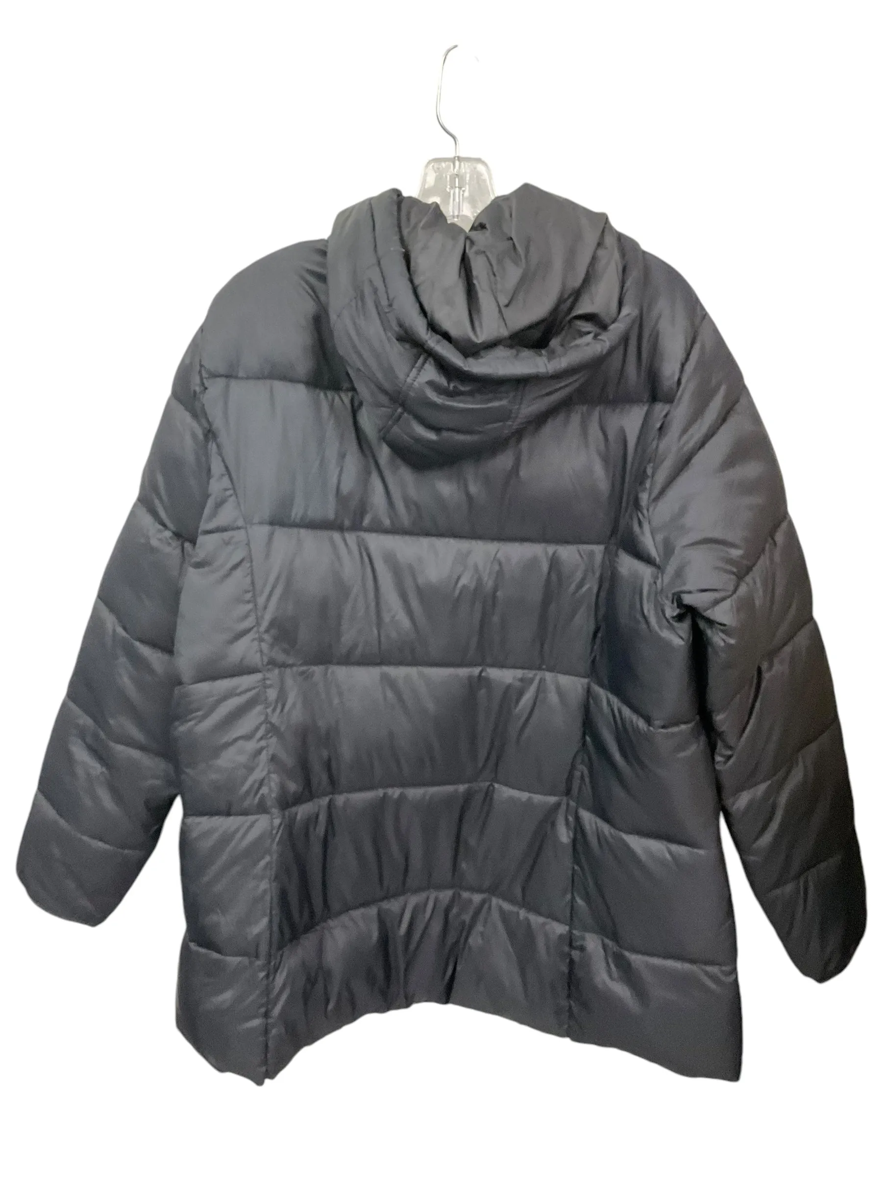 Coat Puffer & Quilted By St Johns Bay In Black, Size: 1x