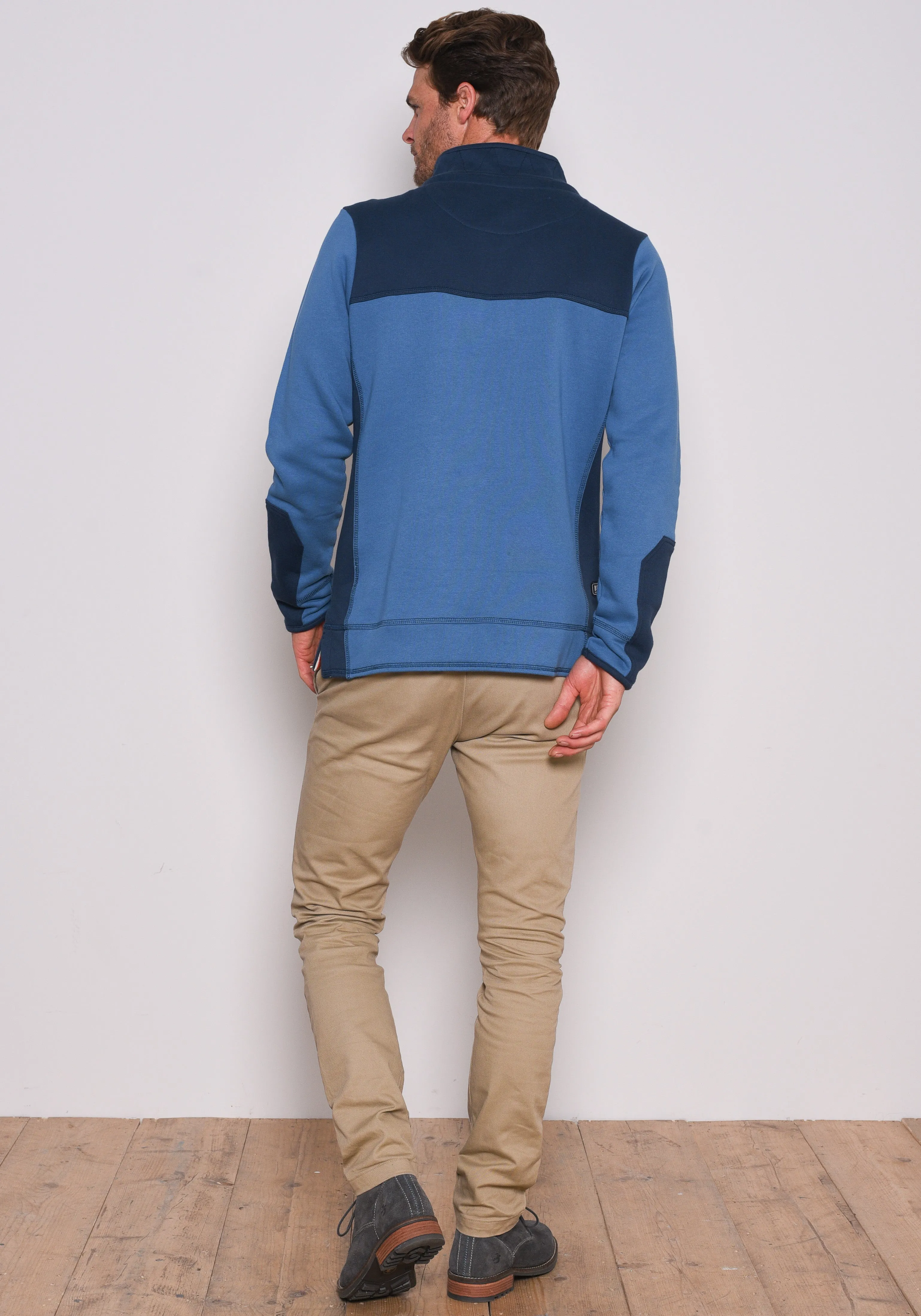 Contrast 1/2 Zip Sweat