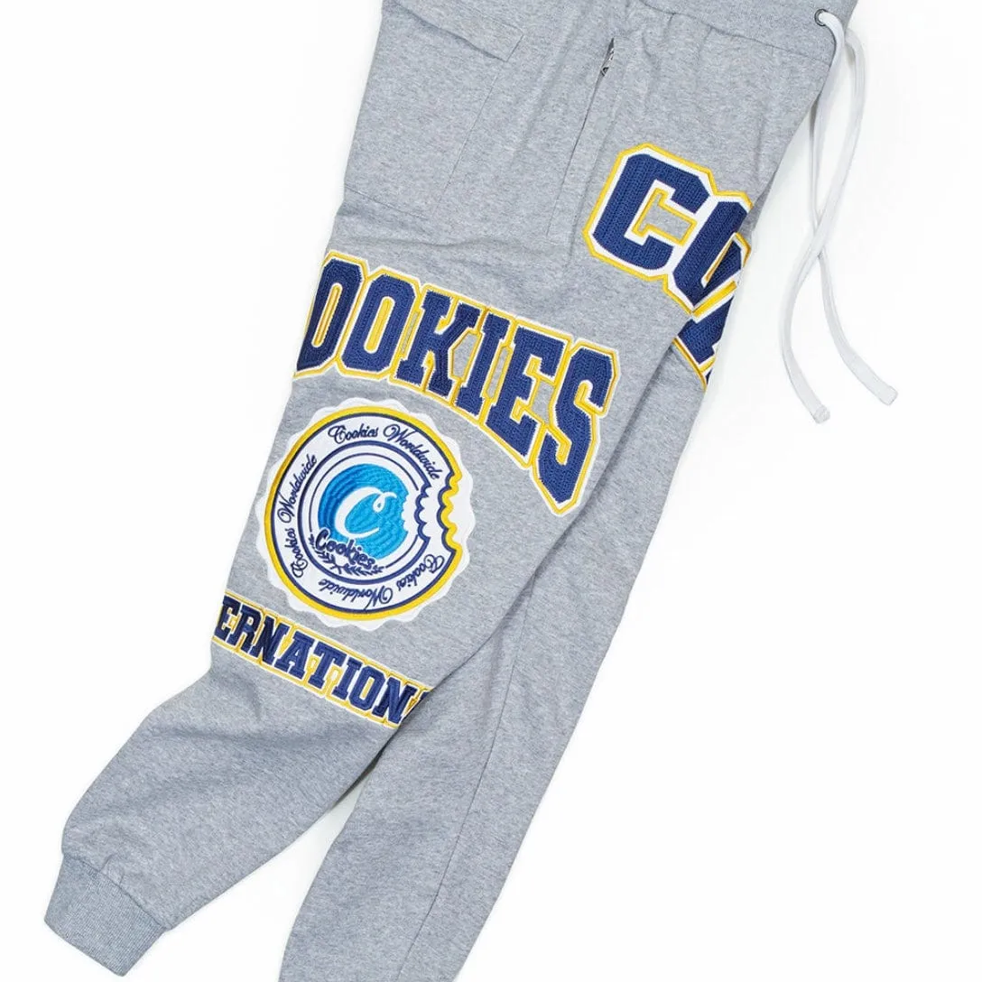 Cookies Double Up Fleece Zipper Pockets Sweatpants (Heather Grey) 1561B6084