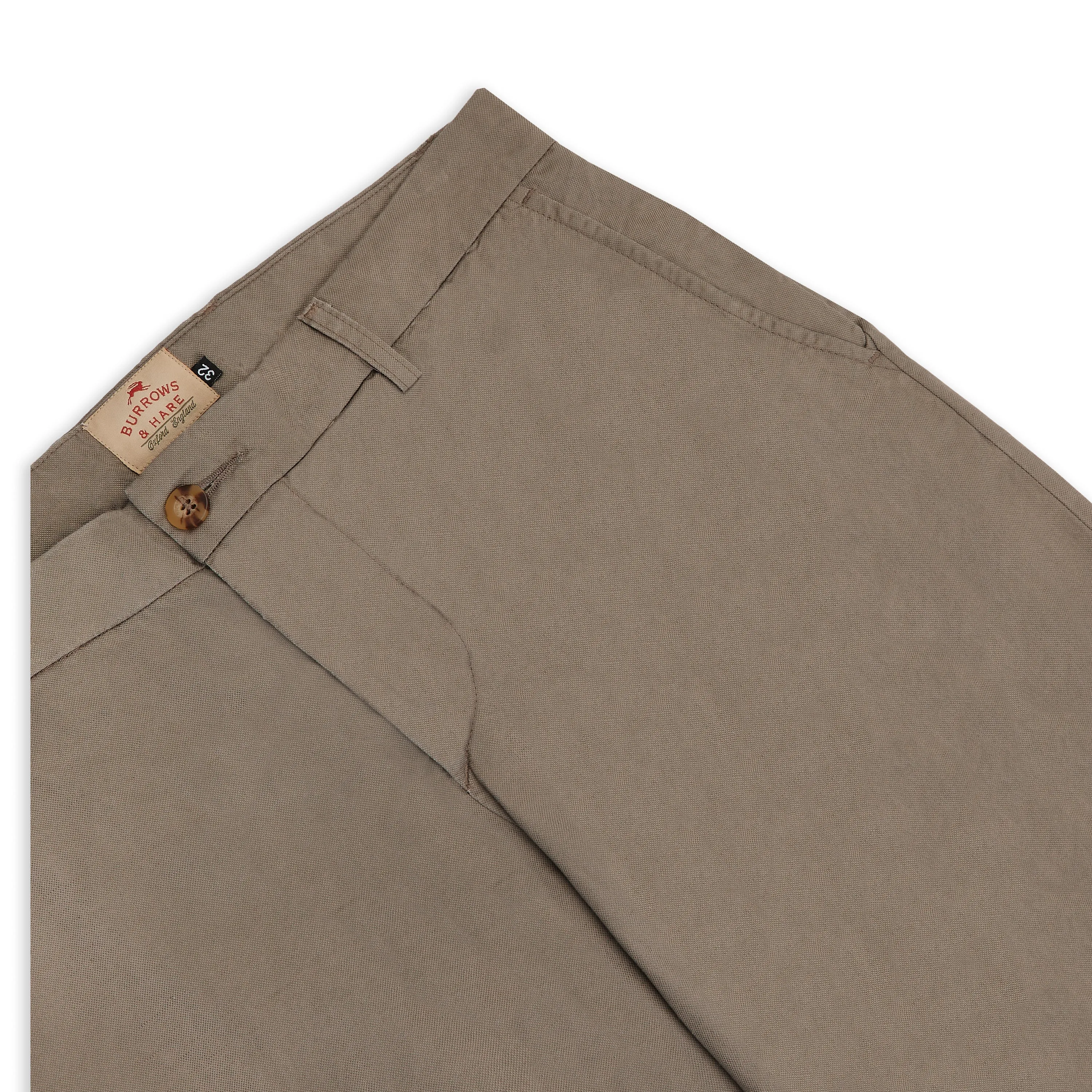 Cotton/Linen Trouser - Khaki