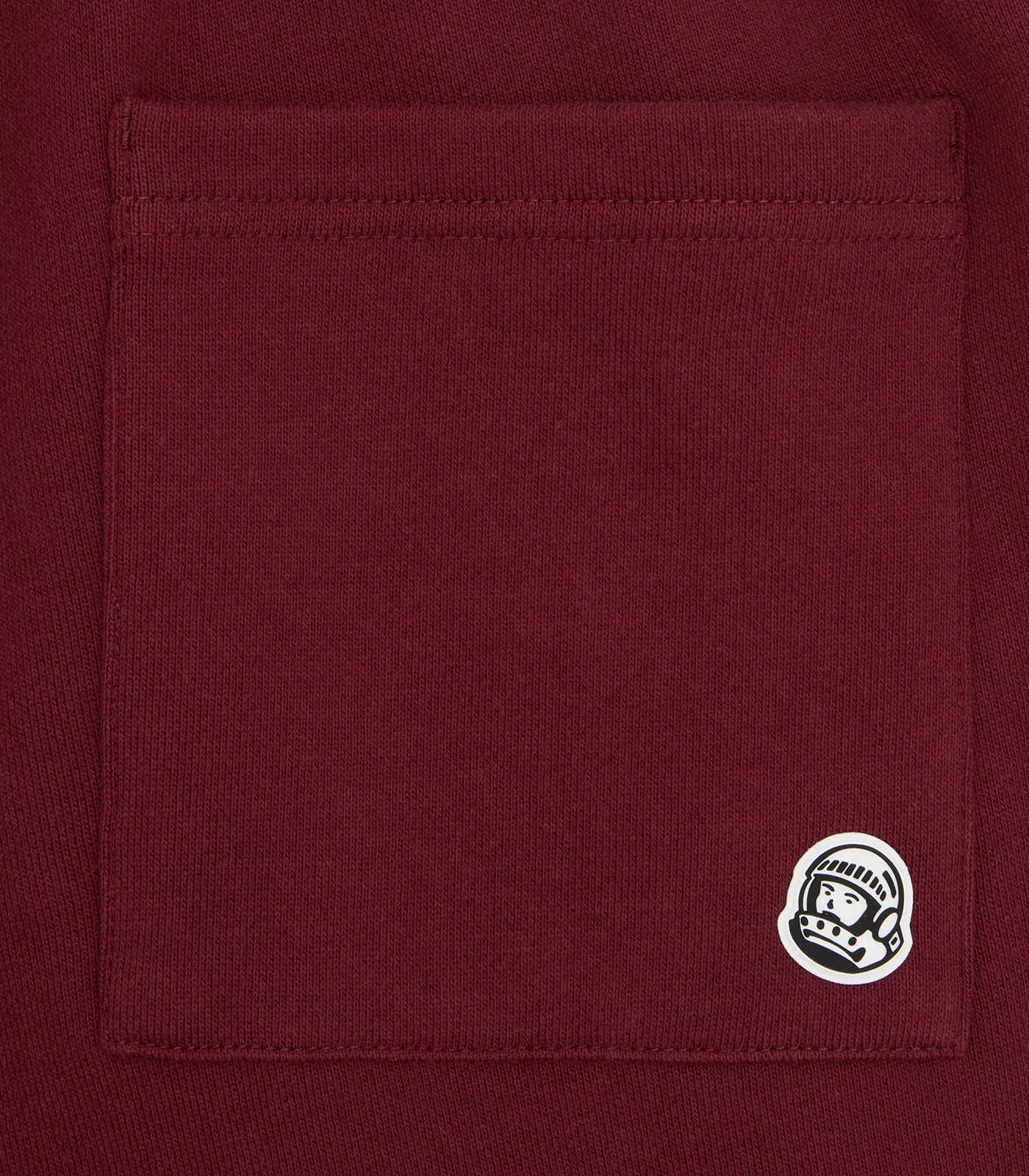 CREST LOGO SWEAT SHORTS - BURGUNDY