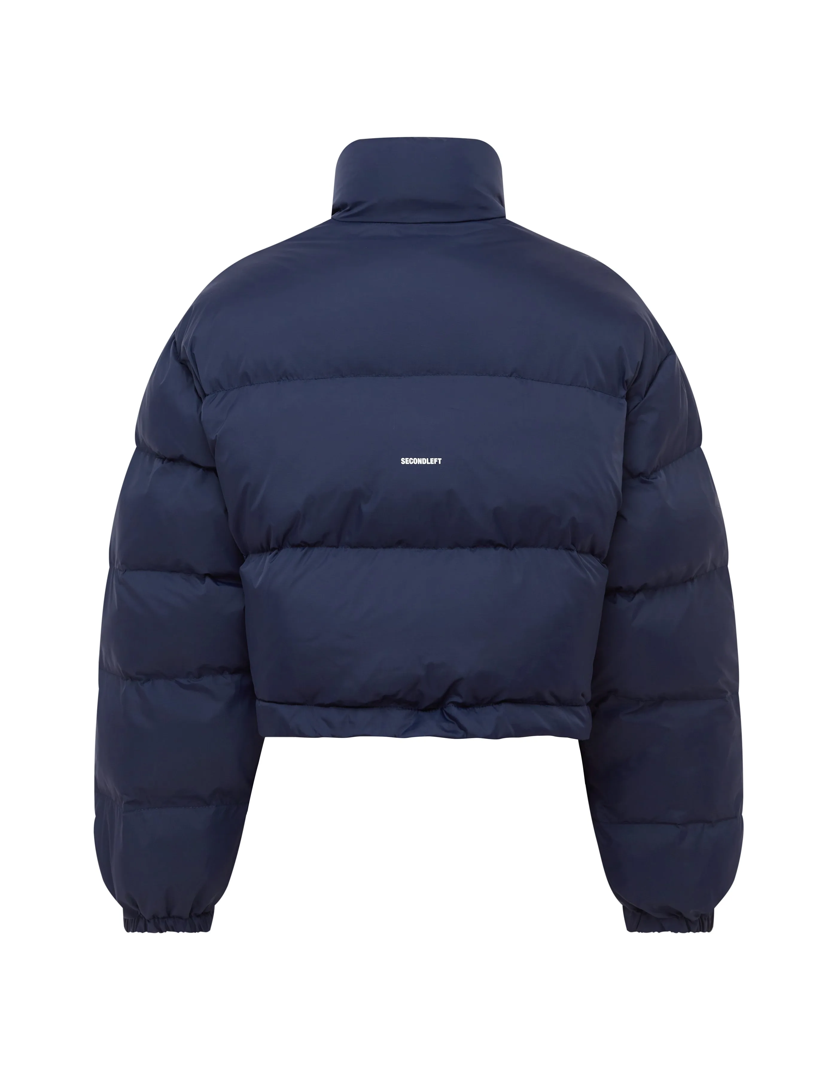 Cropped Puffer - Navy