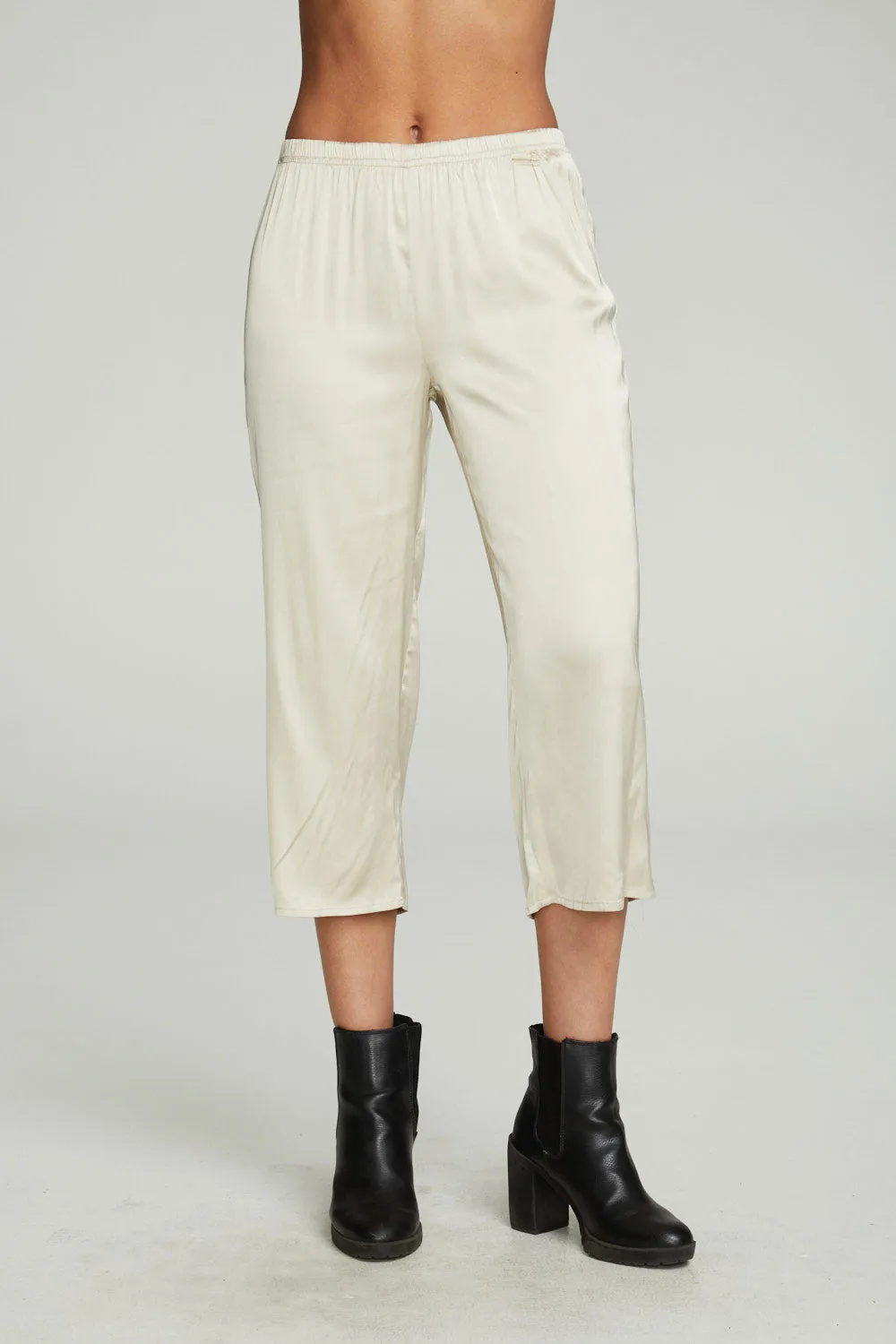 Cropped Wide Leg Culotte