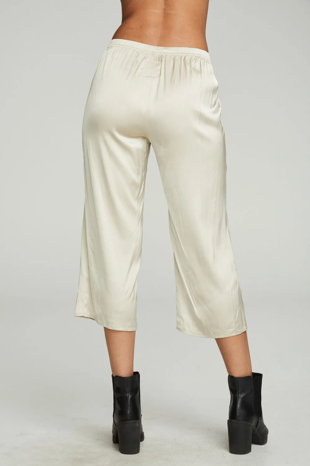 Cropped Wide Leg Culotte