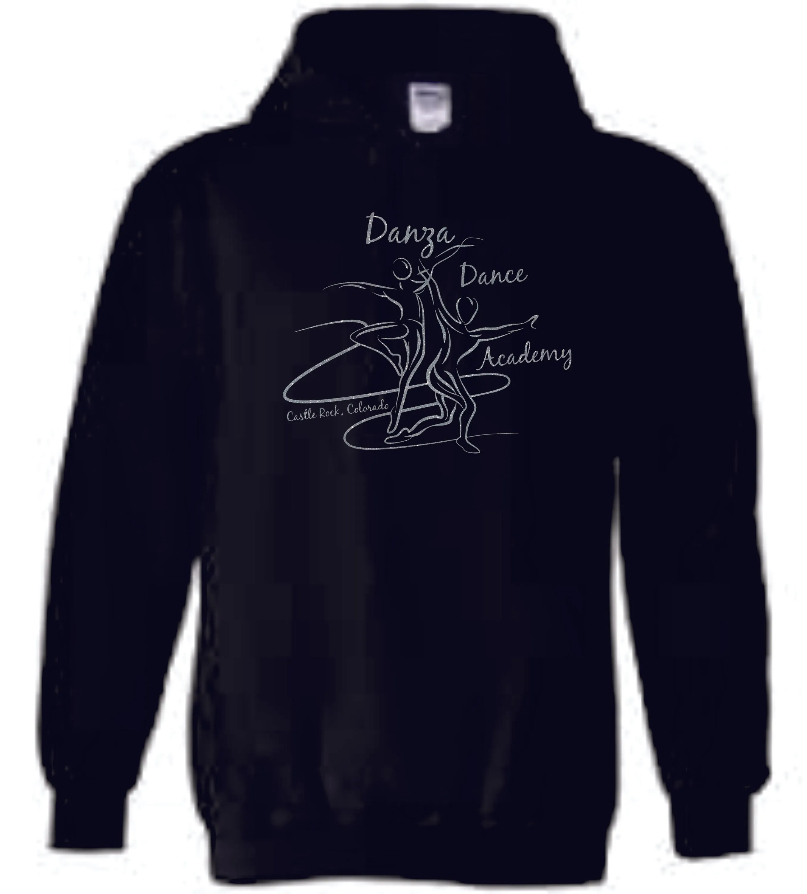 Danza Hooded Sweatshirt- Matte and Glitter