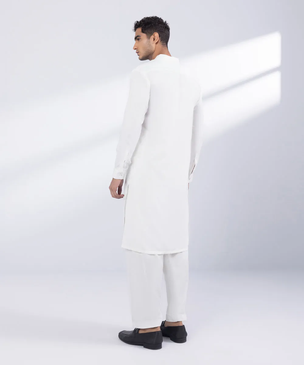 Embroidered Wash & Wear Suit