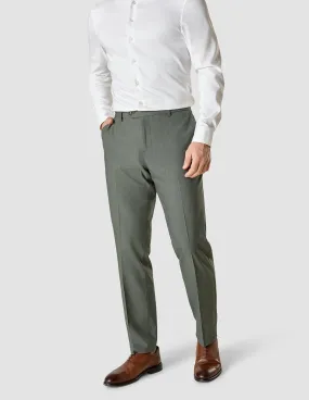 Essential Suit Pants Regular Green Melange