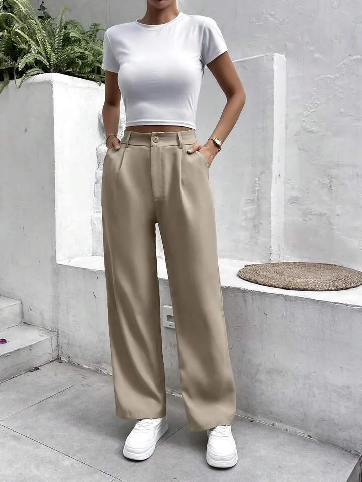 Everyday Straight leg High Waist Pants