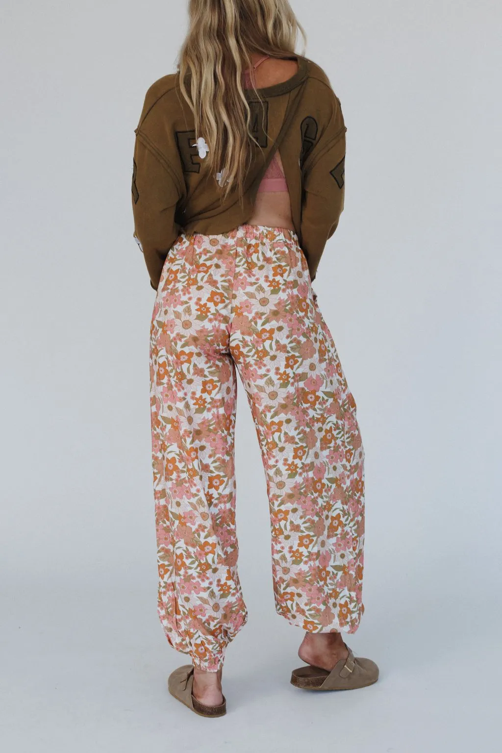 Flower Flair Pants - Ivory Multi