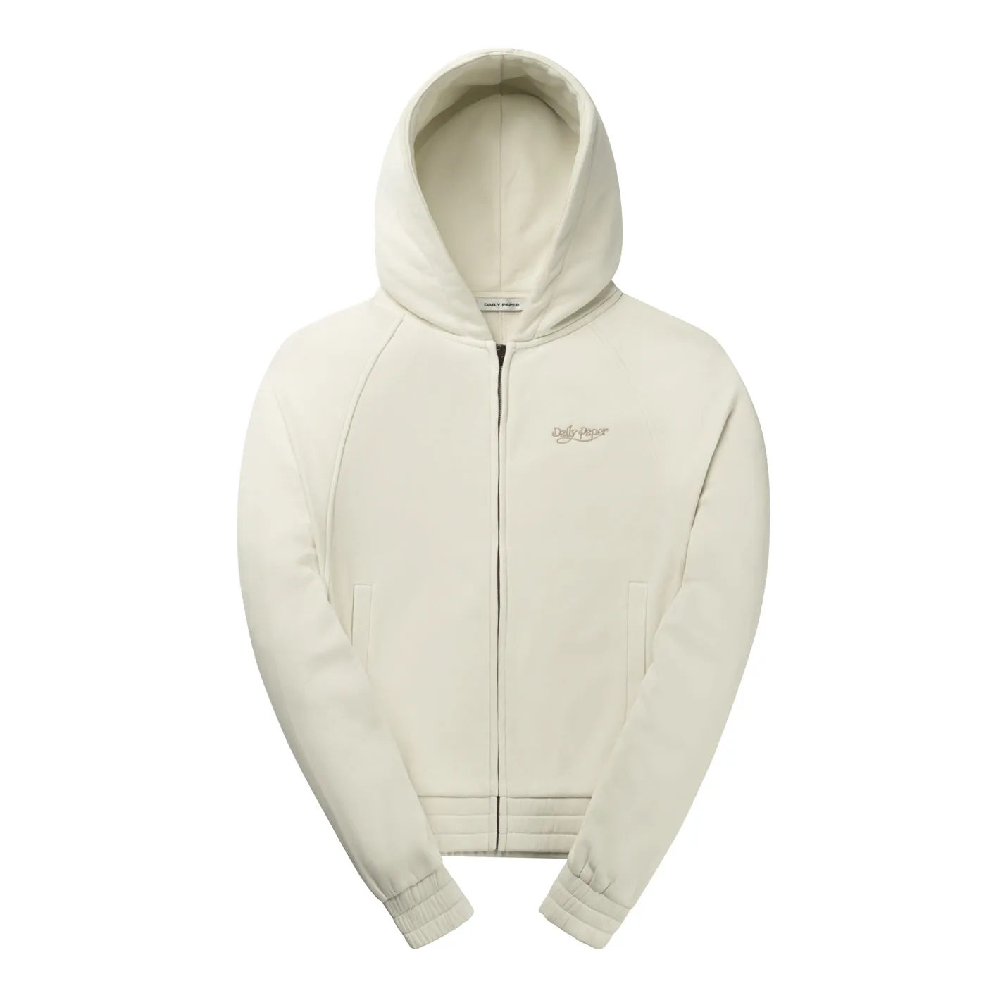 Frost White Njeri Oversized Zipper Hoodie