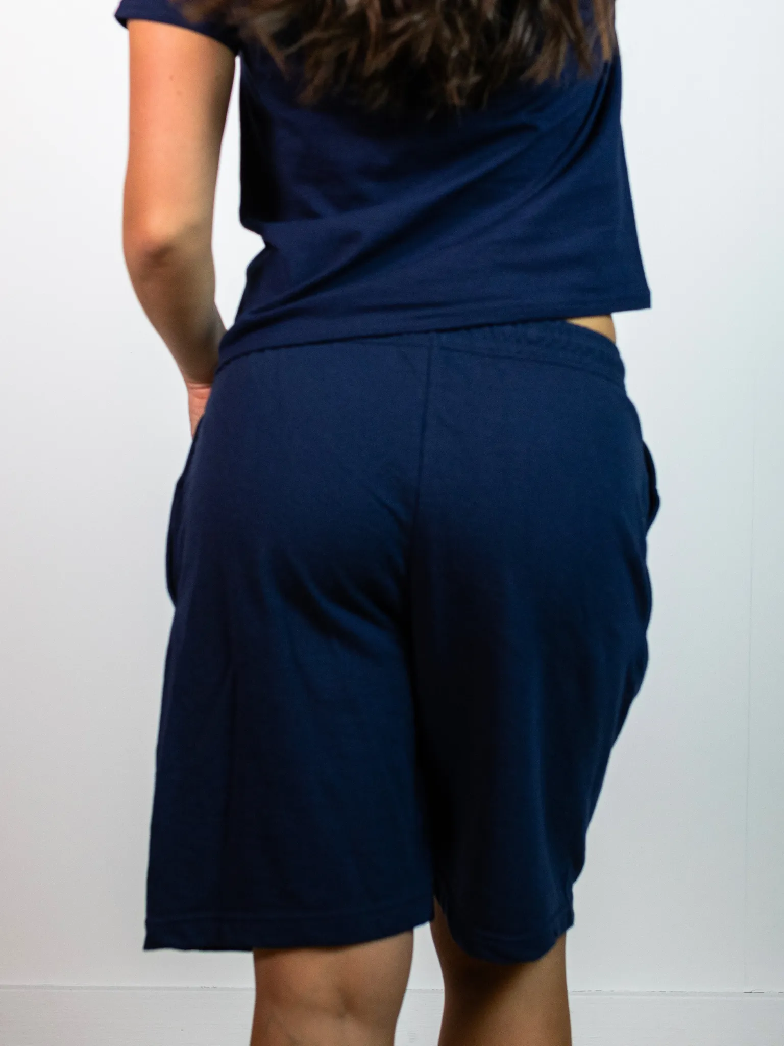 FRUIT SWEAT SHORTS - NAVY