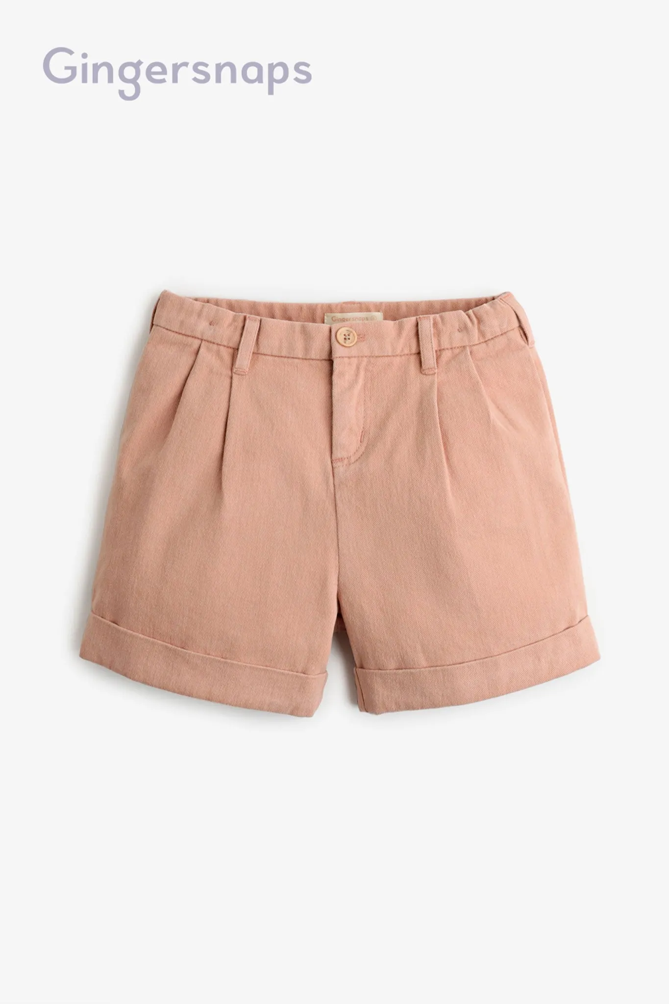 Gingersnaps Pleated Cuffed Shorts