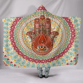 Hamsa Hand Hooded Blanket