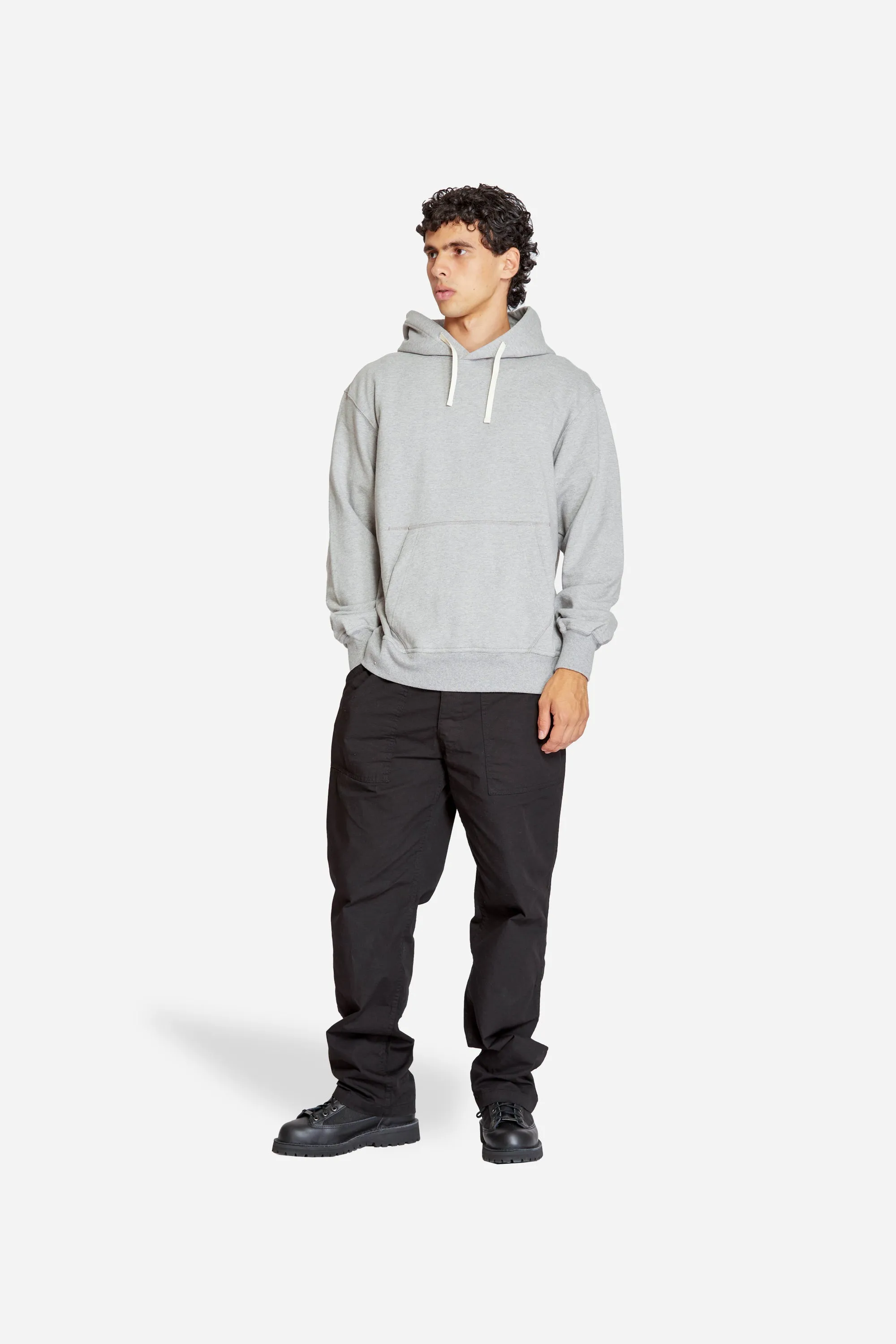 Hooded Sweat Melange Grey