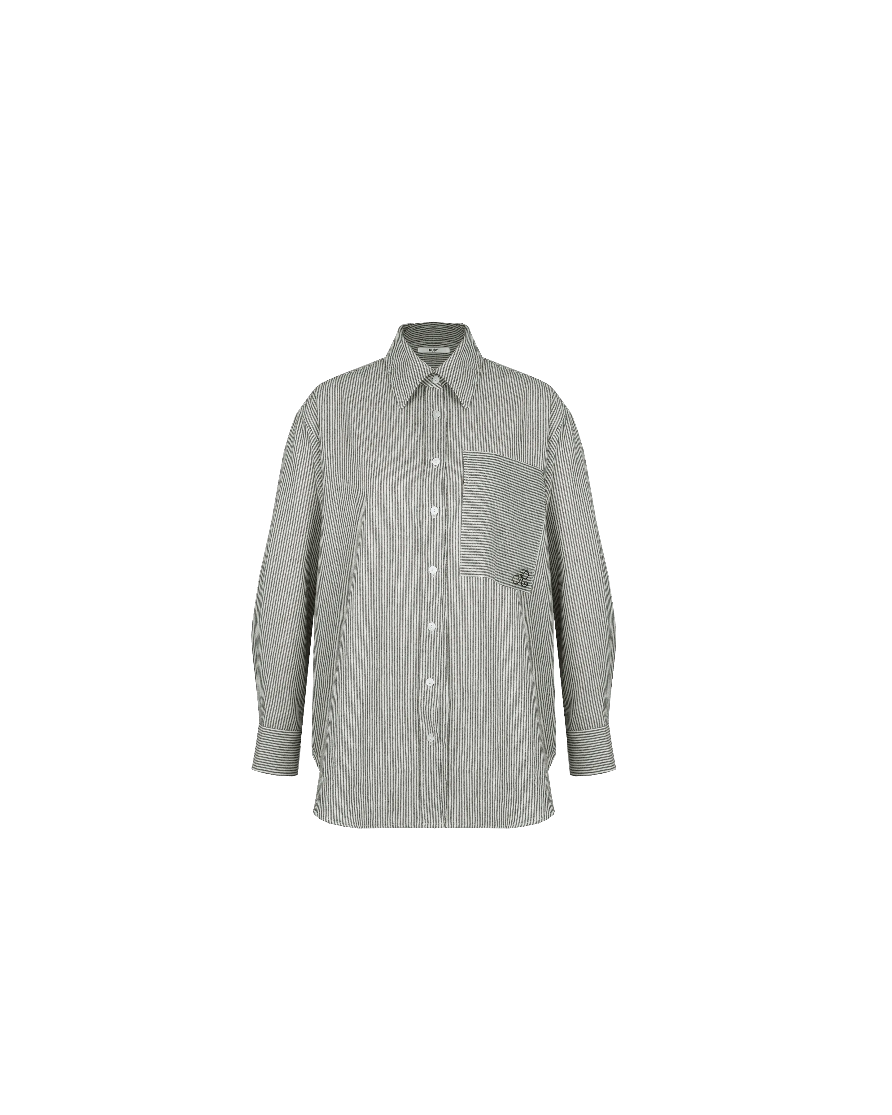 IDA SHIRT KHAKI STRIPE