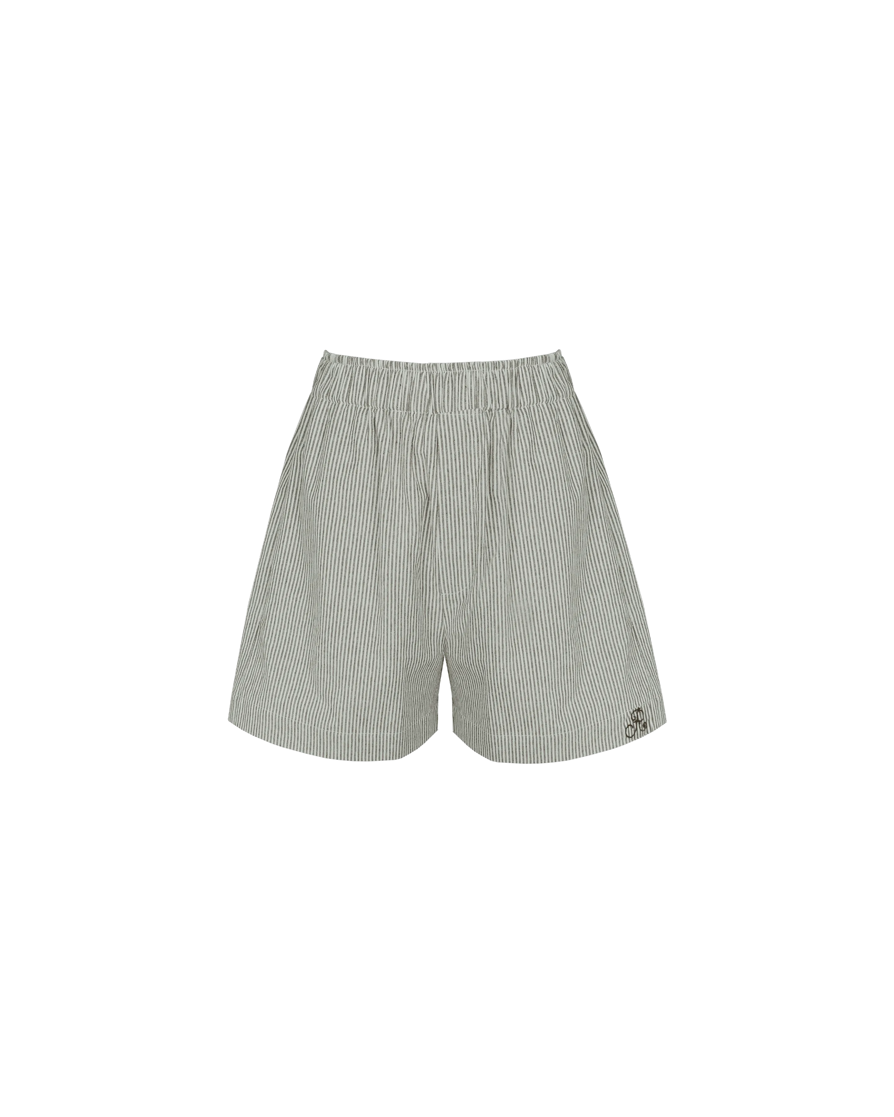 IDA SHORT KHAKI STRIPE