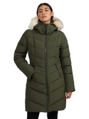 January Women's Puffer w/ faux fur trim