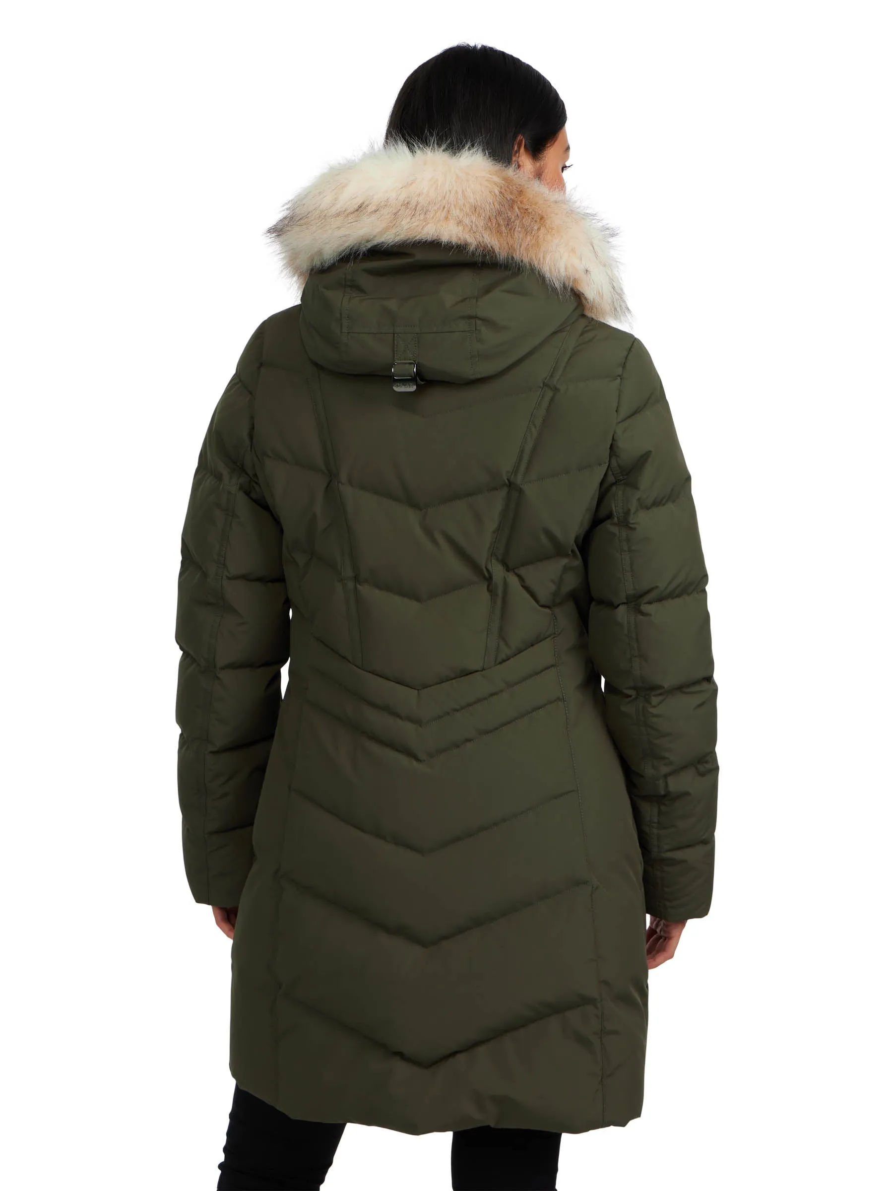 January Women's Puffer w/ faux fur trim