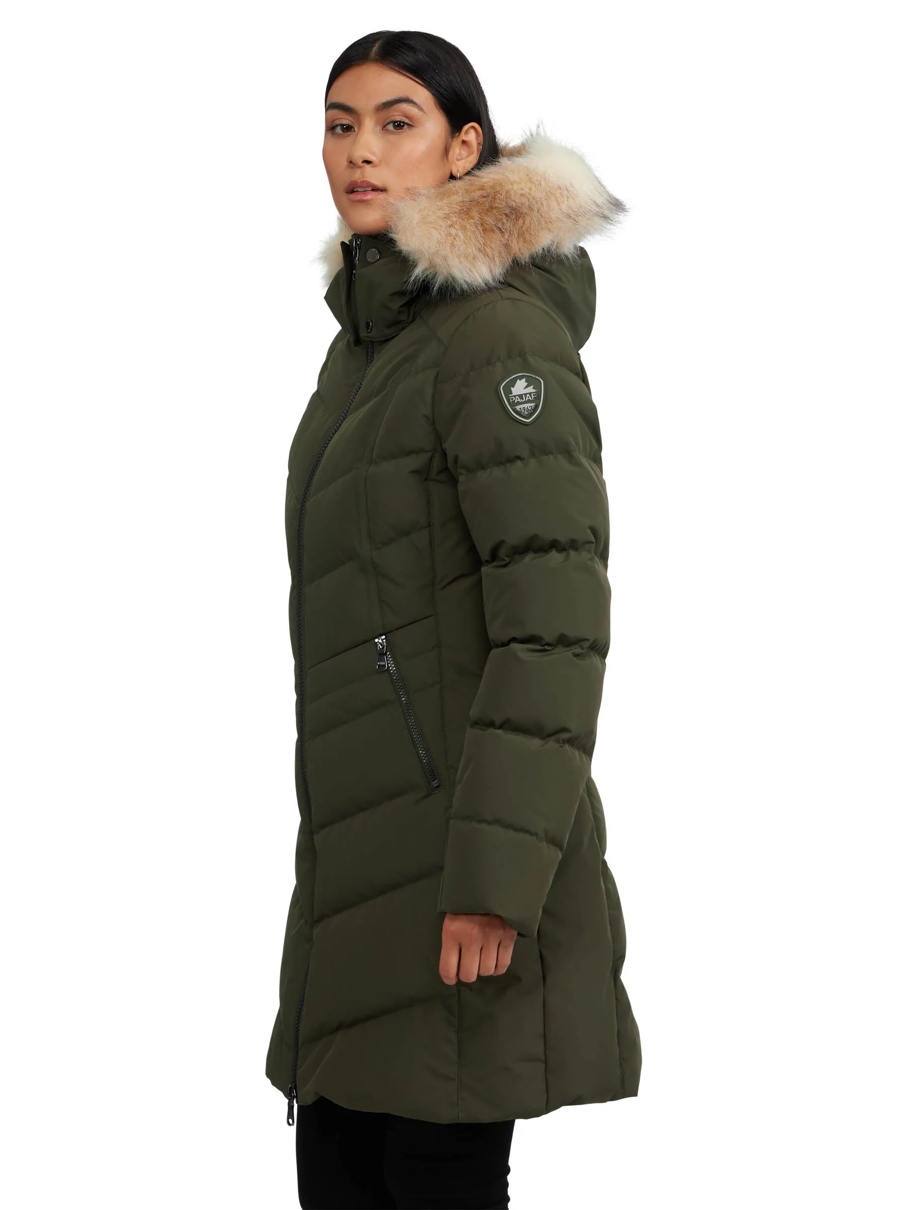 January Women's Puffer w/ faux fur trim