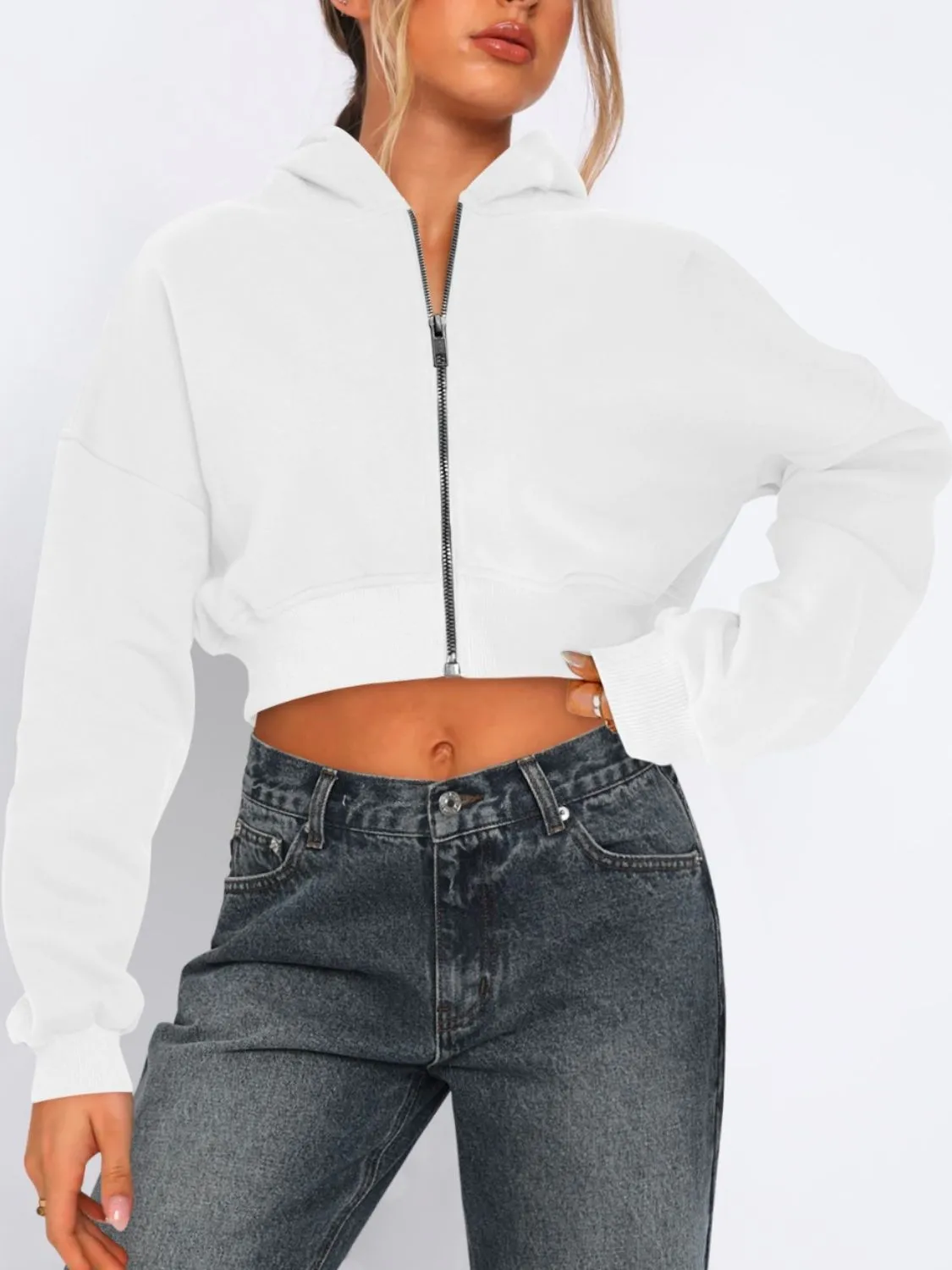 Just BE. MDML  Hooded Cropped Jacket