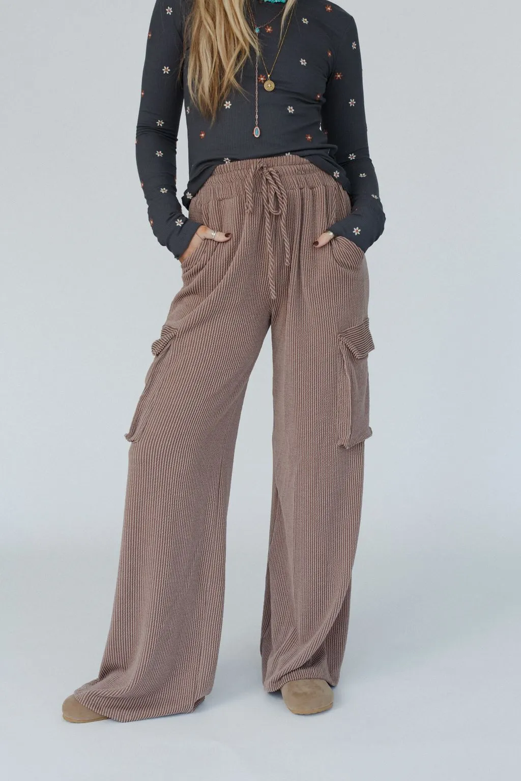 Keep It Cool Wide Leg Pants - Camel