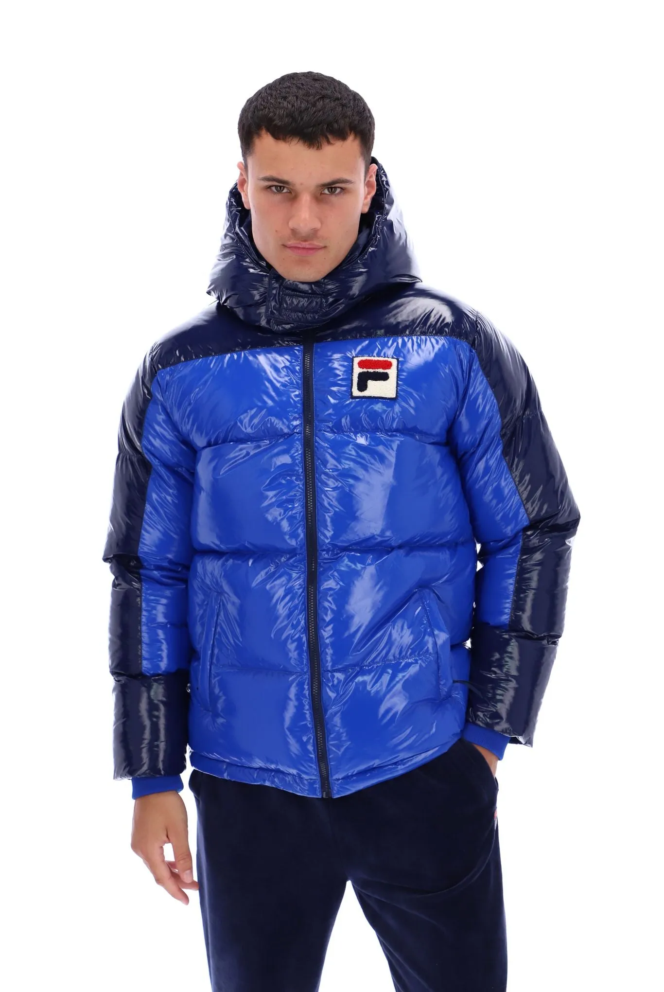 Lionel Oversized Colour Block Puffer Jacket