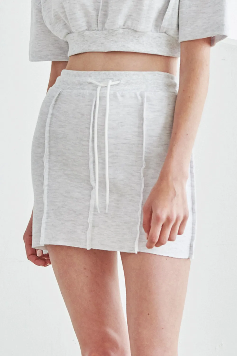 Livy Frayed Sweat Skirt