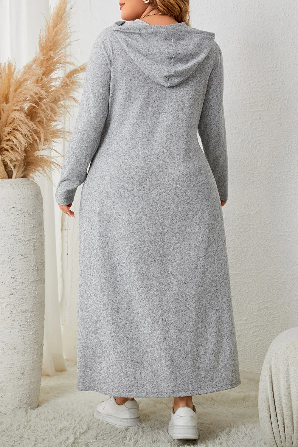 Long Sleeve Hooded Maxi Dress