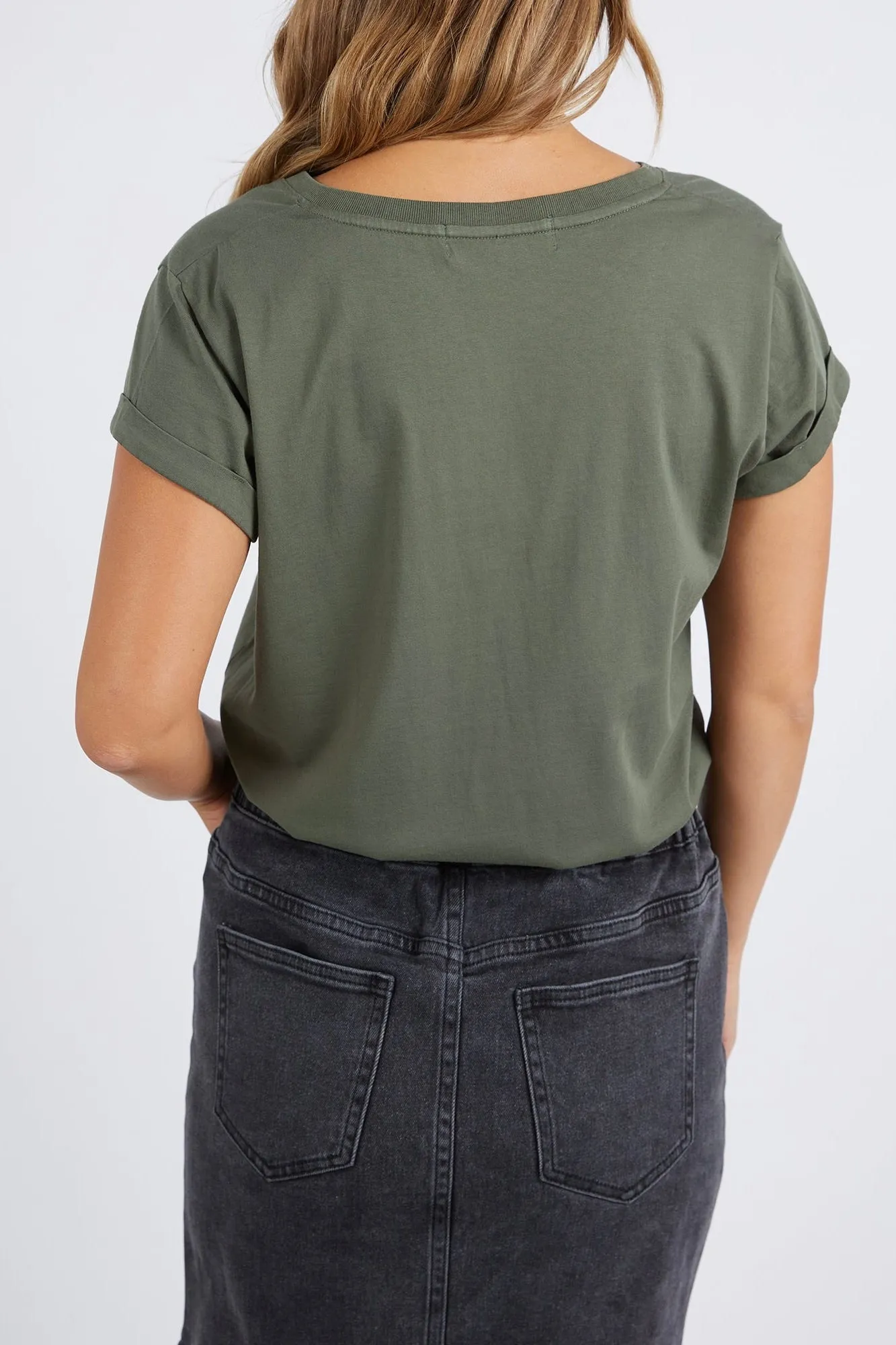 Manly Khaki Vee Tee