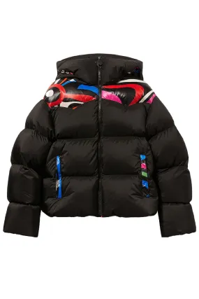 Marmo-Print Puffer Jacket