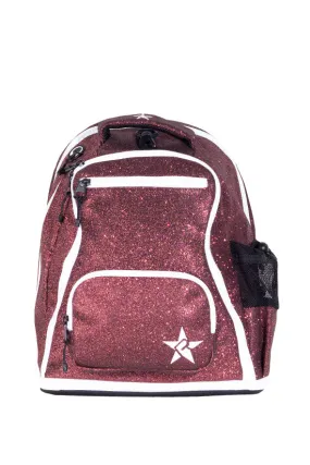 Maroon Rebel Baby Dream Bag with White Zipper