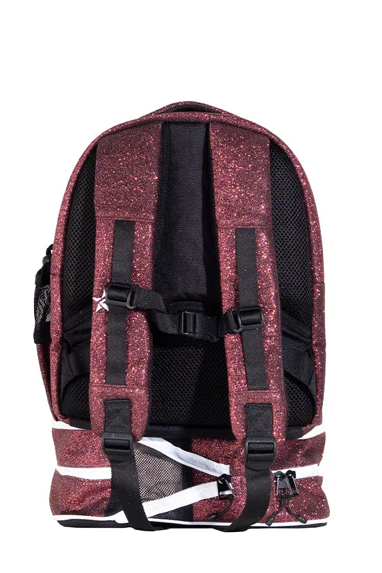 Maroon Rebel Baby Dream Bag with White Zipper