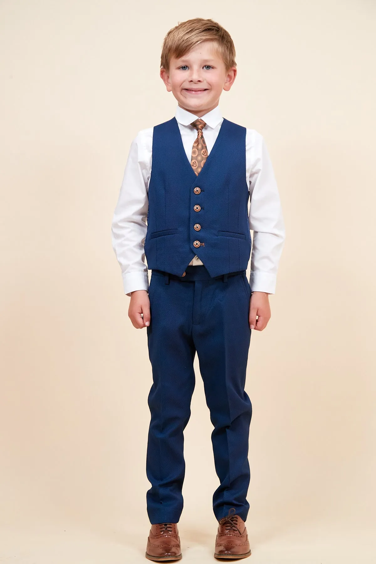 MAX - Childrens Royal Blue Three Piece Suit