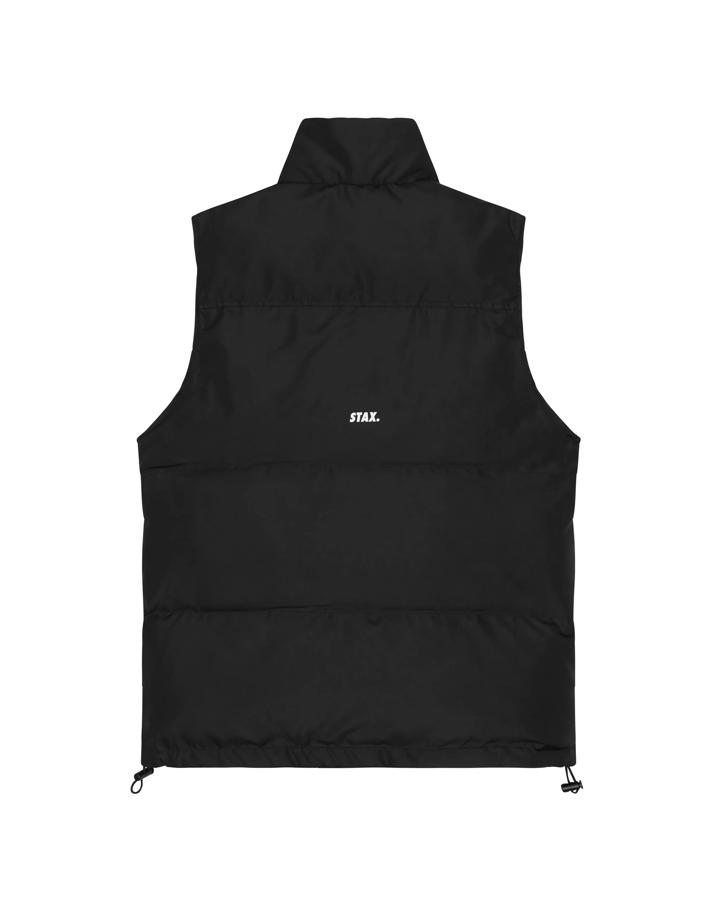 Mens Sleeveless Puffer Vest - Black