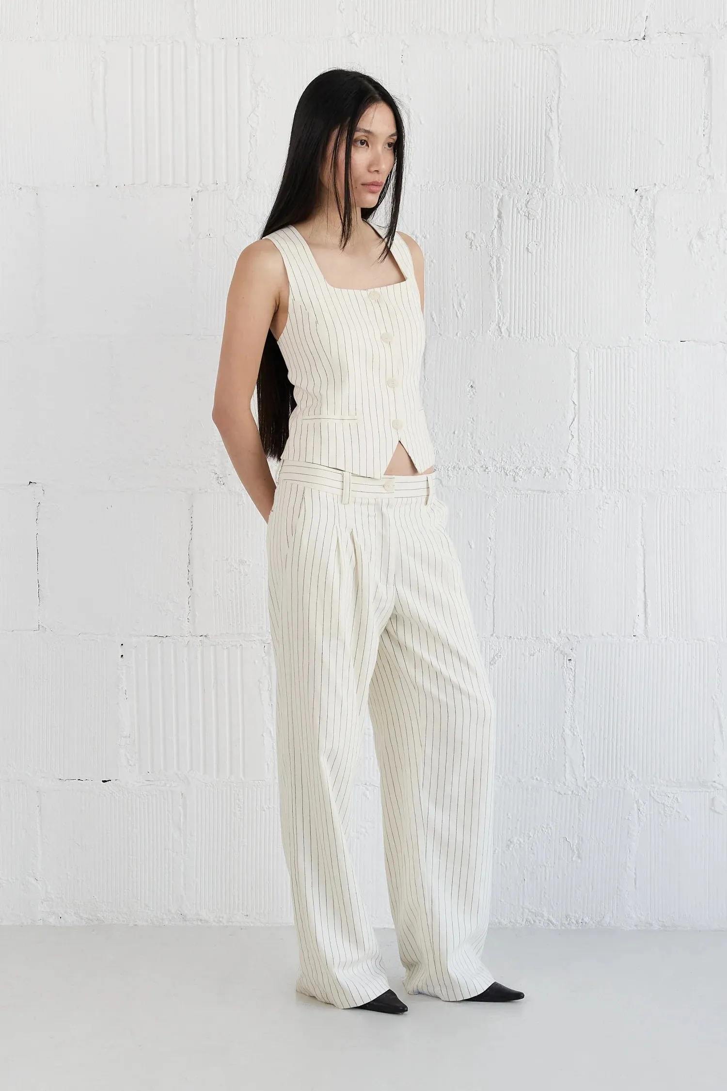 Mod Ref - The Frances Pants | White