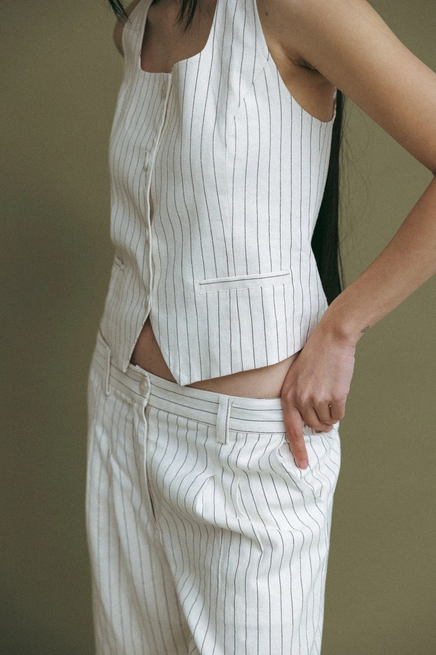 Mod Ref - The Frances Pants | White