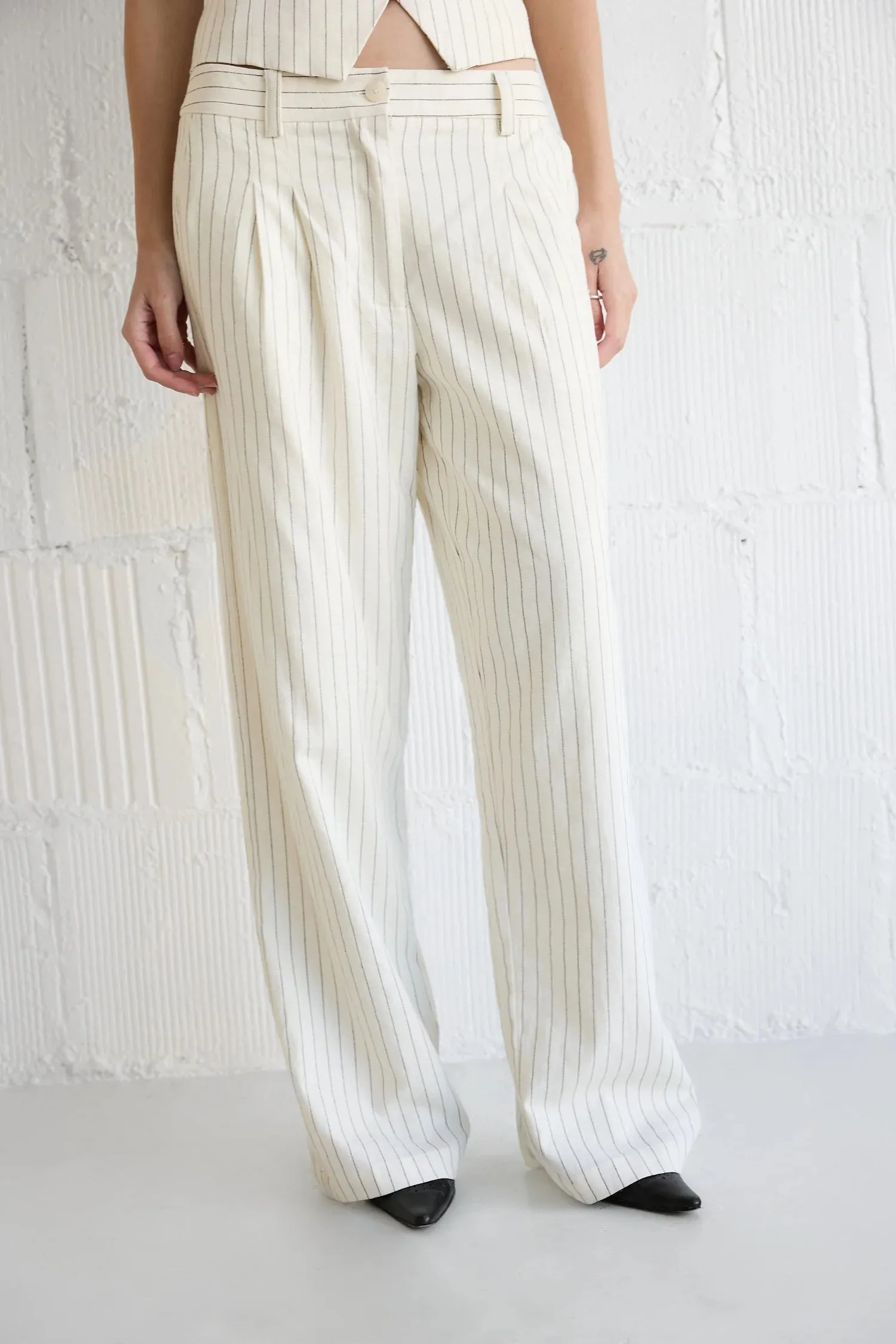 Mod Ref - The Frances Pants | White