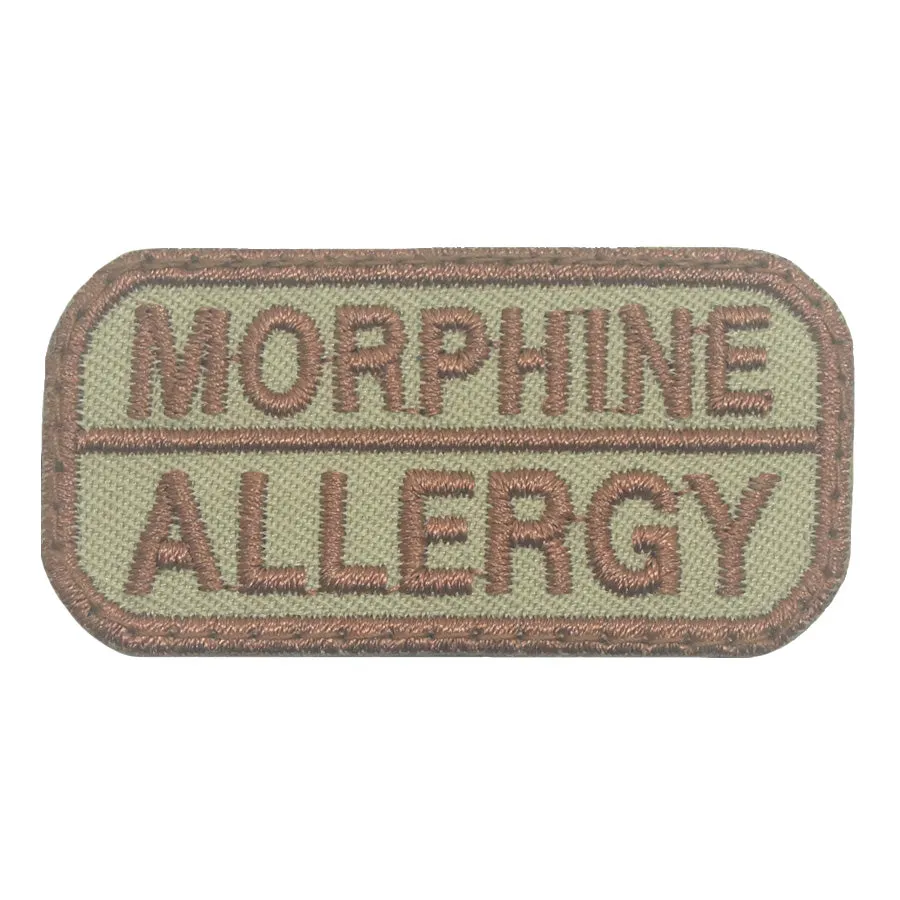 MORPHINE ALLERGY PATCH - KHAKI