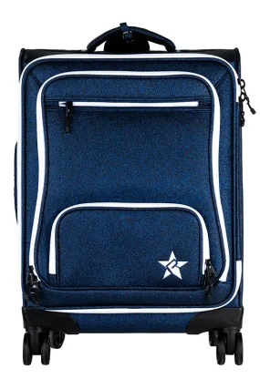 Navy Rebel Dream Luggage with White Zipper