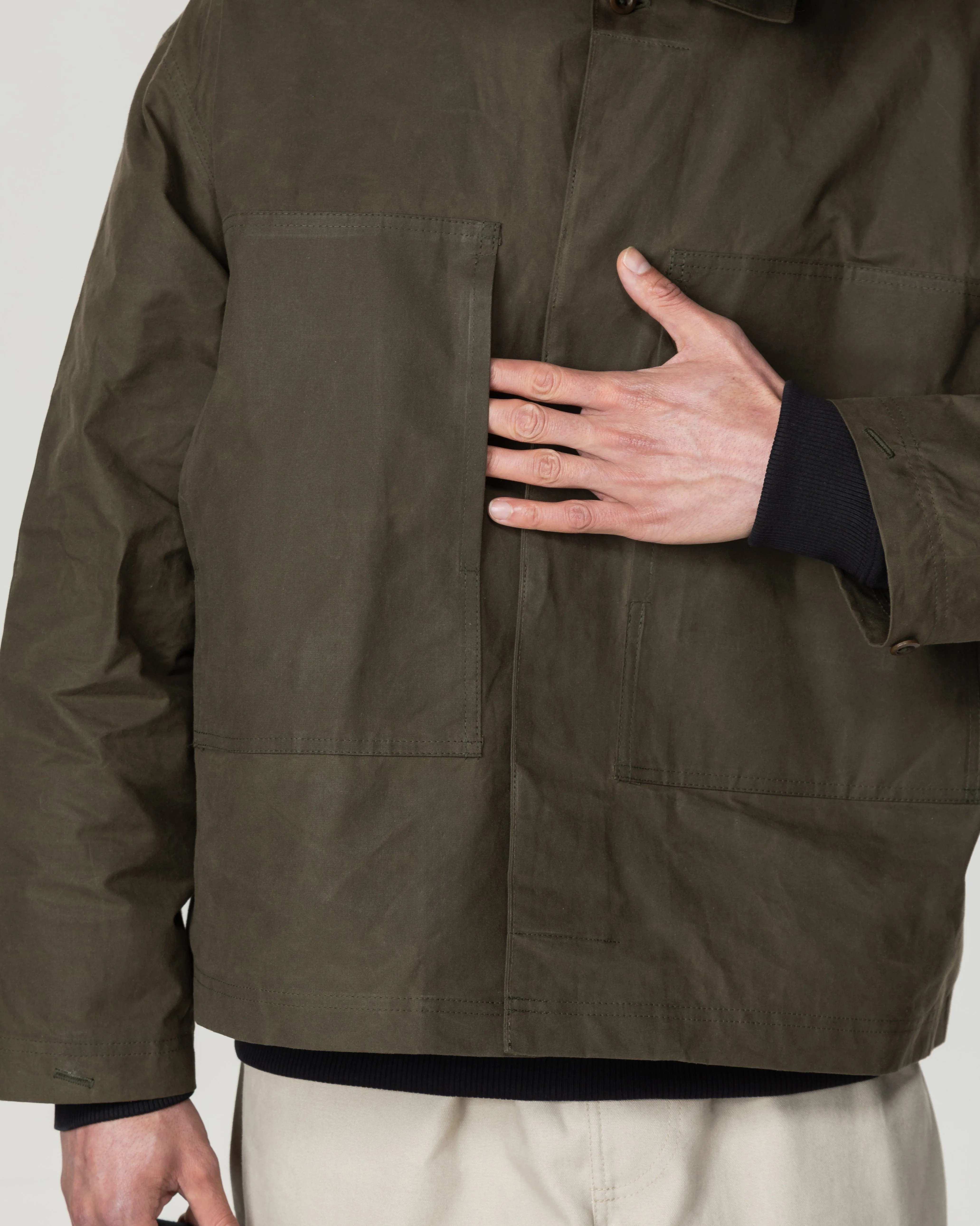 Nell Overshirt - Khaki Green