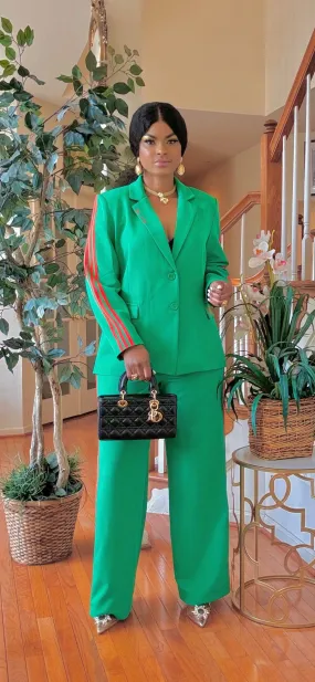 NOT YOUR AVERAGE PANT SUIT SET(GREEN)