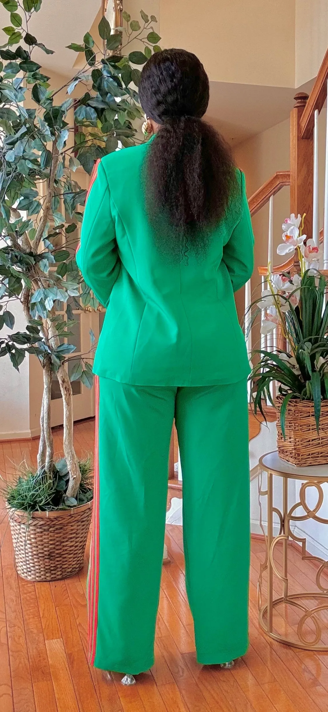 NOT YOUR AVERAGE PANT SUIT SET(GREEN)